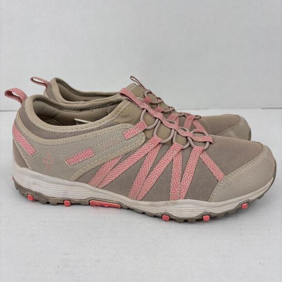 Skechers Seager Sneakers Size 8 Taupe Pink Trail Hiking Outdoor Slip On Stretch - Picture 2 of 9